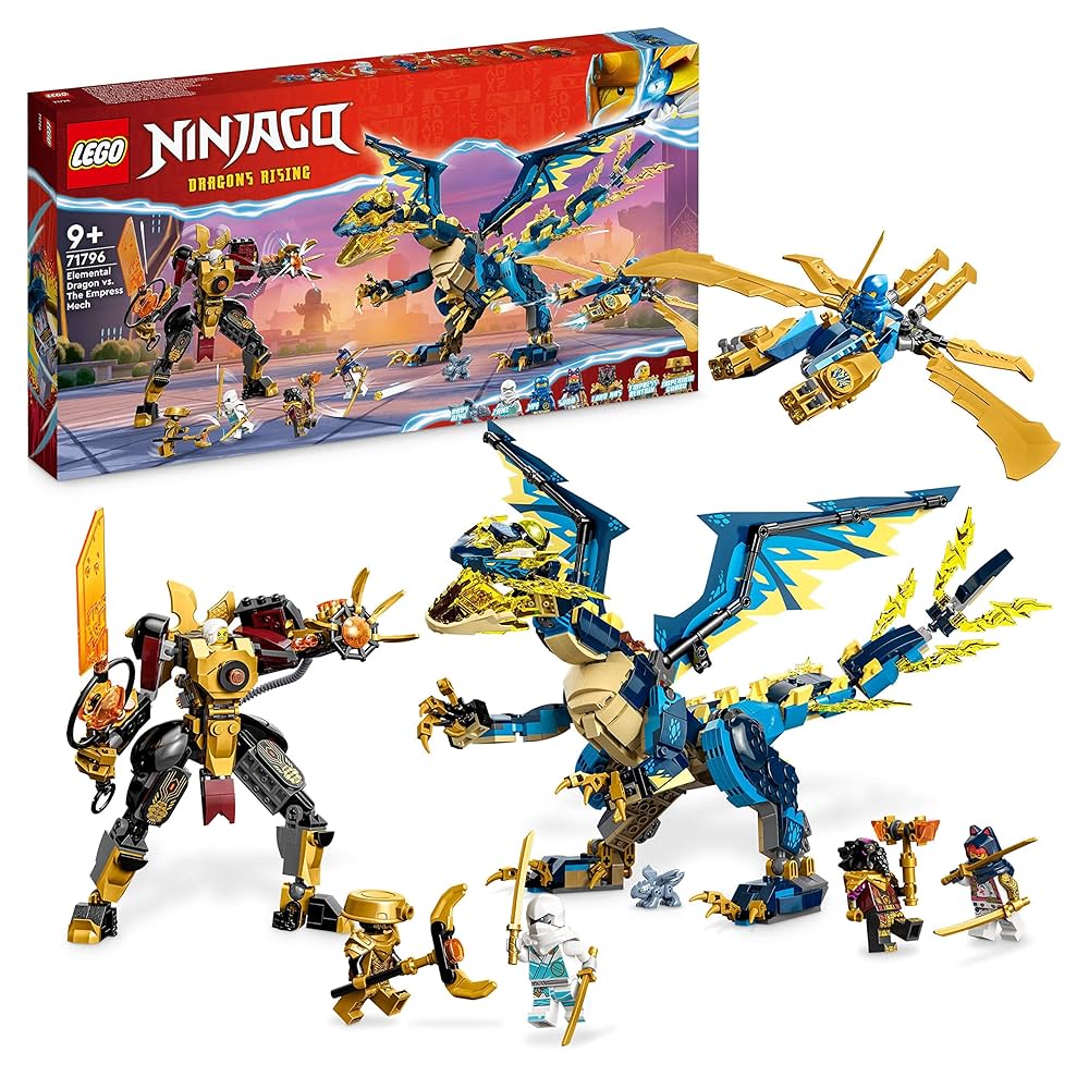 LEGO NINJAGO Smok żywiołu kontra mech cesarzowej, duży