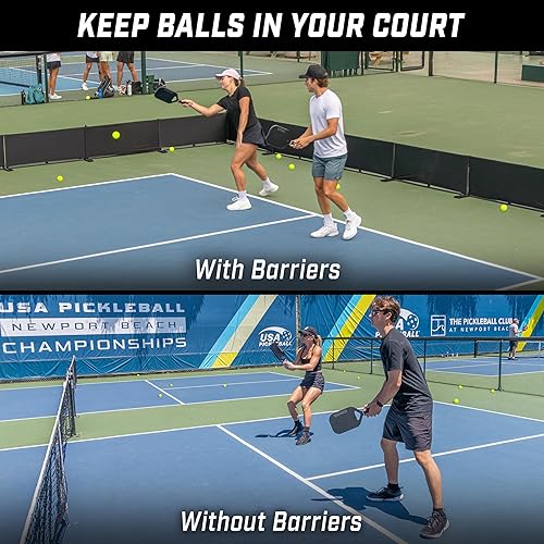 Miniatura 4 de GoSports Pickleball Ball Barrier 3 Pack - Choose Brandable or Pre-Branded - Court Dividers for Pickleball Courts