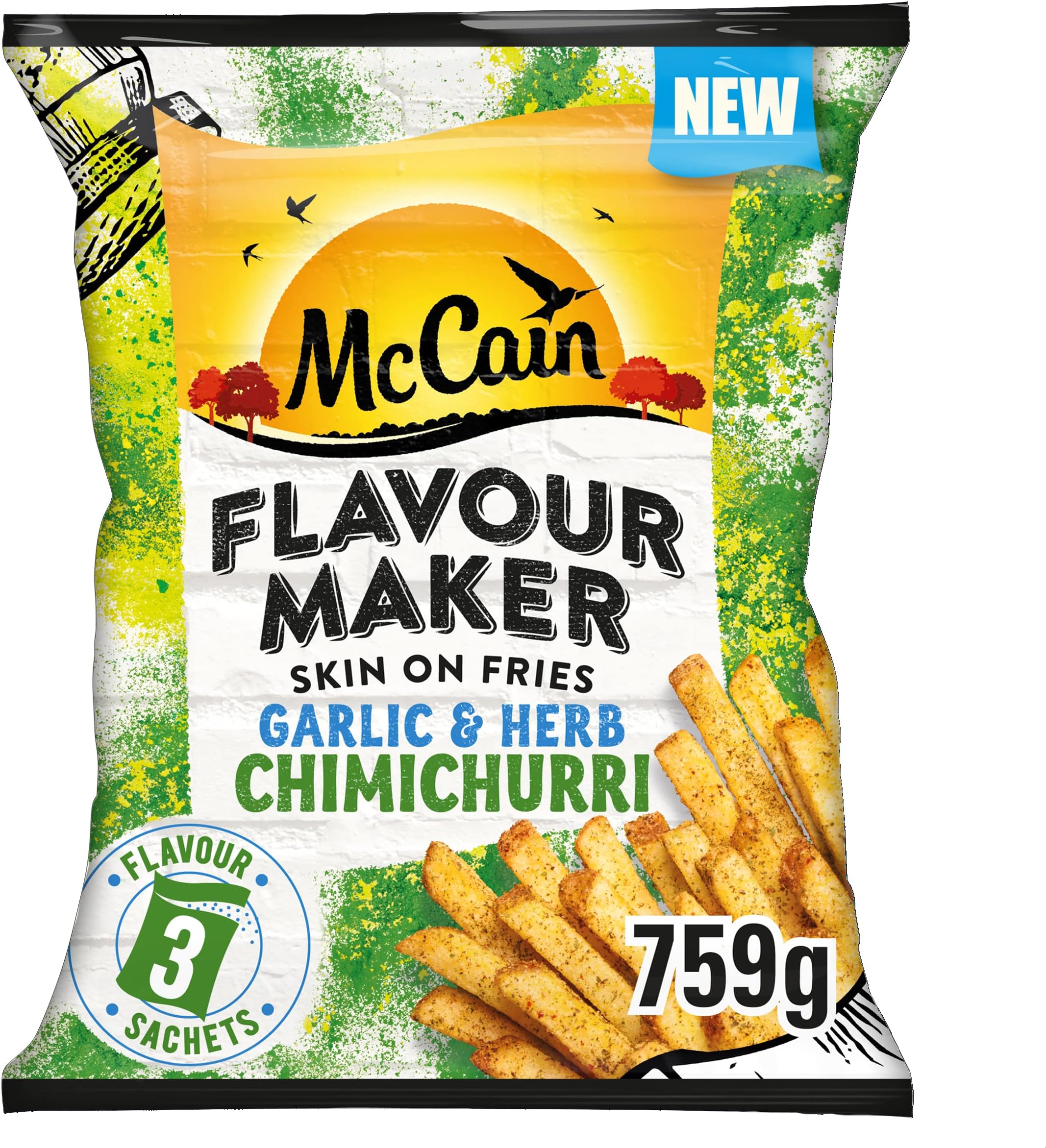 McCain Flavour Maker Fries Chimichurri, 759g (Frozen)
