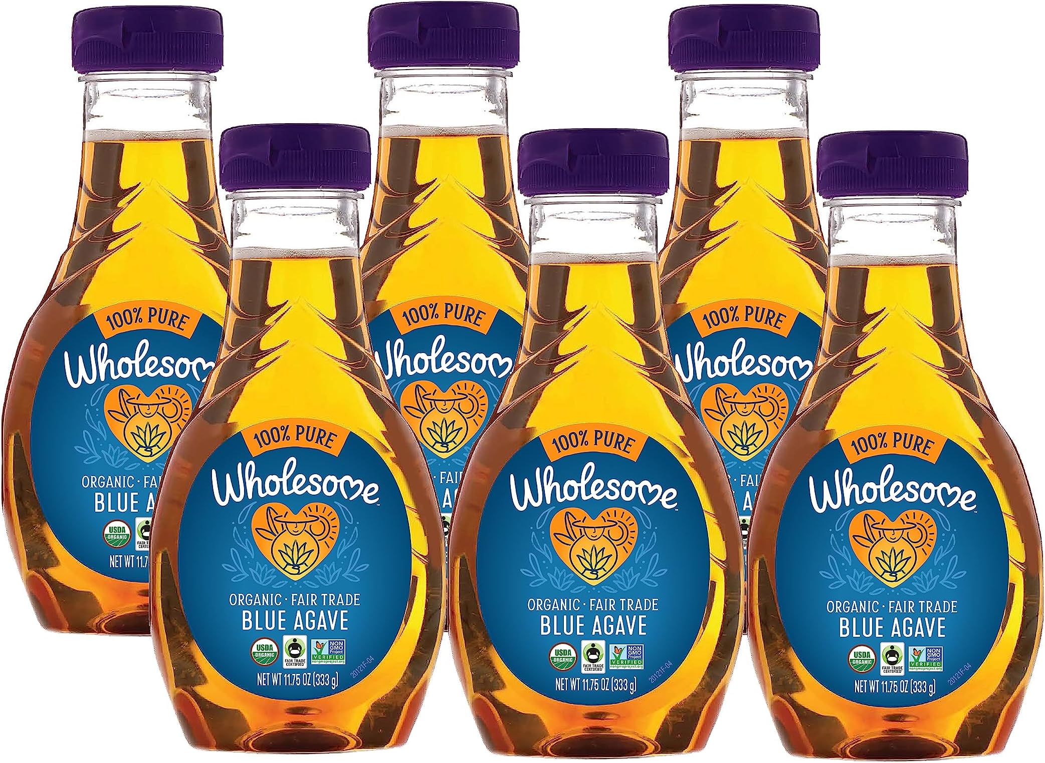 Wholesome FT Organic Blue Agave 11.75oz, 6-Pack
