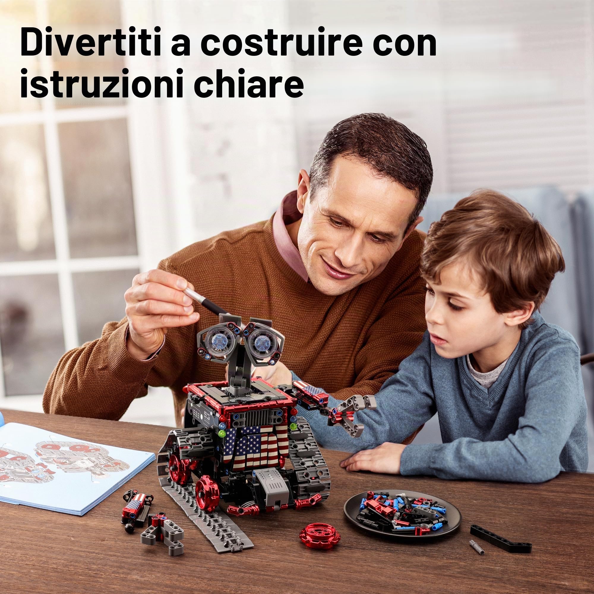 Sillbird Robot Telecomandato per Bambini, Robotica da Corsa RC 4 in 1, Giocattoli da Costruzione a Programmazione Creativa, Idee Regalo per Ragazzi e Ragazze di età compresa tra 8 e 12 Anni