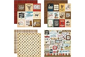 Western Scrapbook Delight: Stickers and Paper for Your Wild West Adventures