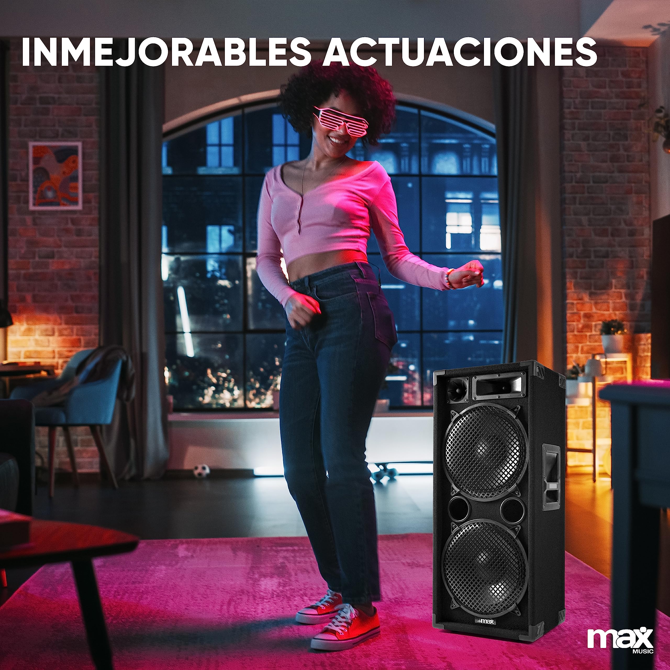 MAX212 Kit de Sono DJ, Amplificador y Mezclador – 2800 W, kit perfecto para principiantes y profesionales, ideal para animar tus veladas negras