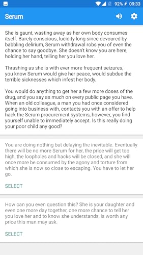 Serum: An Interactive Novel