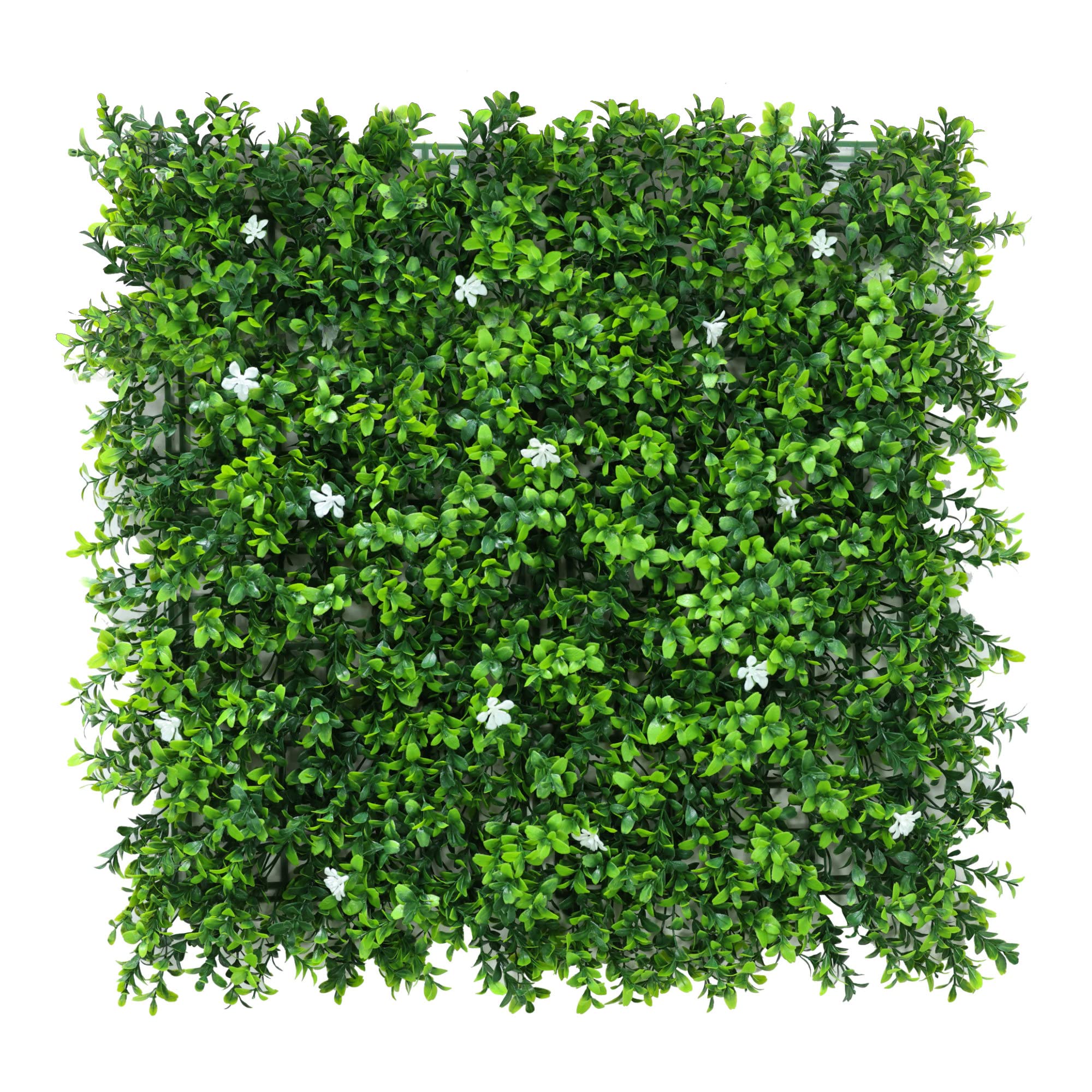True Products Premium Artificial Plants Living Wall Panel White Flower Indoor or Outdoor FR UV Stable 50 x 50cm Home, Office, Cafe, Shop, Salon, Wedding