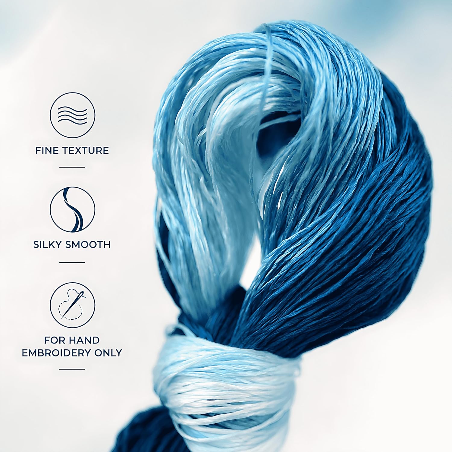 Natural 100% Silk Thread, Handmade Embroidery Thread Silk Floss 9 Colors 110m Each (64)