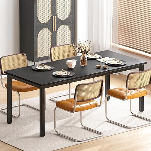 Miniatura 166 de DlandHome Escritorio pequeño para computadora de 31.5 pulgadas, mesa de escritura para espacios pequeños, mesa de estudio, escritorio para Nogal