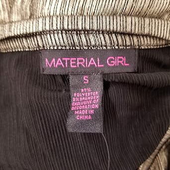 Juniors' Metallic Cropped Corset Top