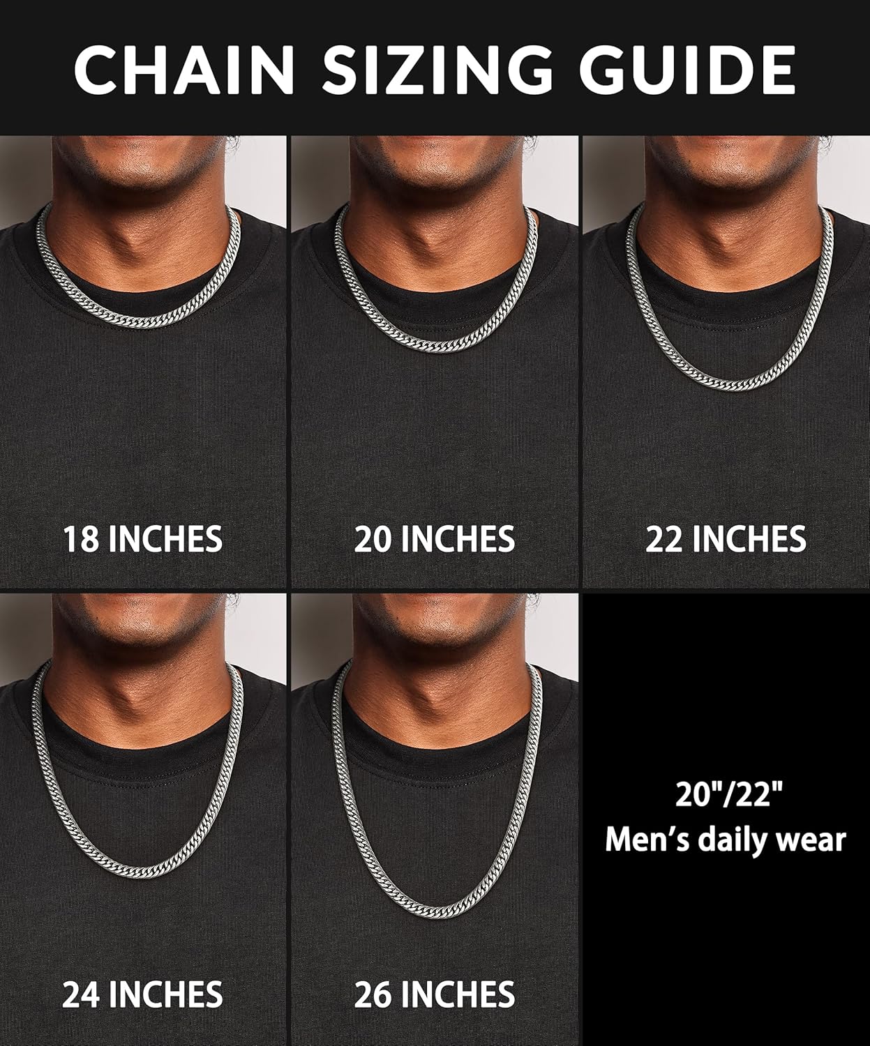 5MM/7MM/9MM Cuban Link Chain for Men Boys with Push-Lock Clasp, Thick 18K Gold Plated Stainless Steel Chains for Men, Cool Mens Necklace Chain 18/20/22/24/26 Inch - Image 4