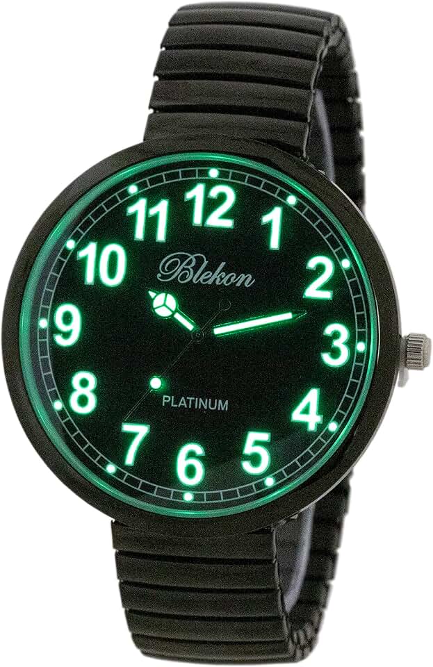 Collections New Super Large Face Stretch Band Luminous Hands and Numbers Dial Japanese Movement PC21J Fashion Watch