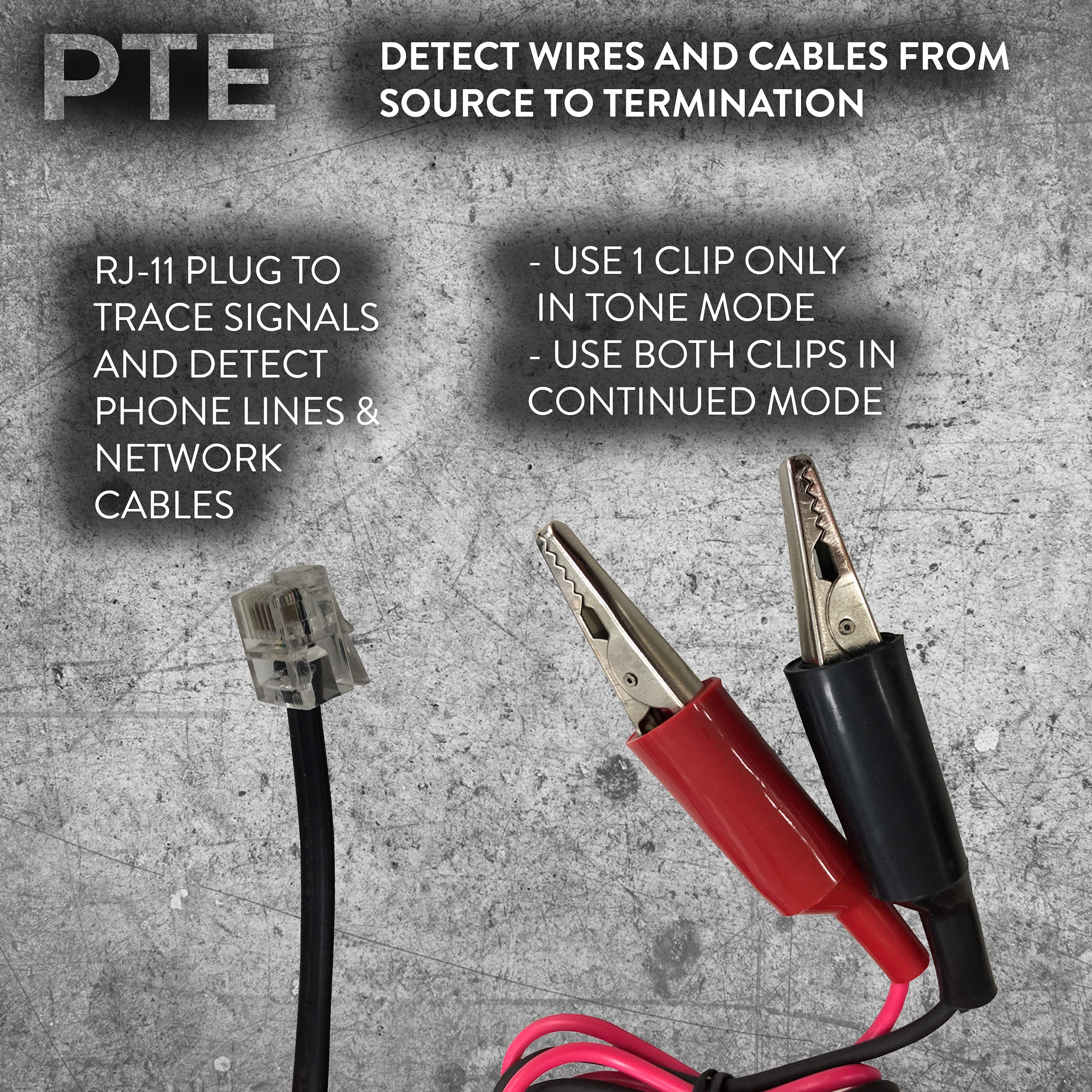 PTE Wire Tracer & Circuit Tester Tone Generator & Probe Kit Find