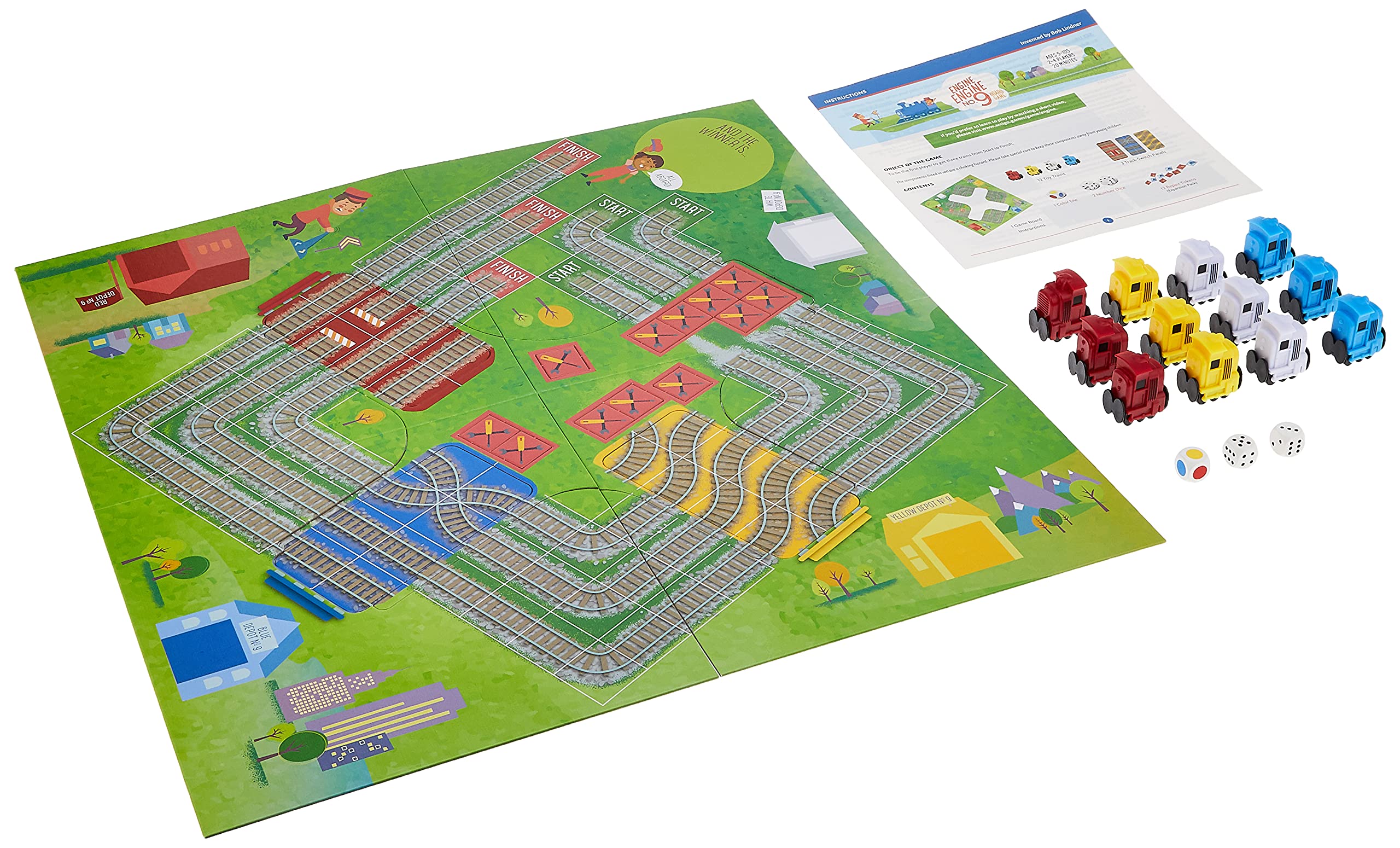 Snapklik.com : AMIGO Engine Engine No. 9 Kids Board Game