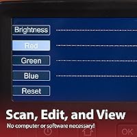 Vista 6 de Magnasonic Escáner de película todo en uno de 24 MP con pantalla grande de 5 pulgadas y HDMI, convierte películas de 1.378 in/126/110/Super 8