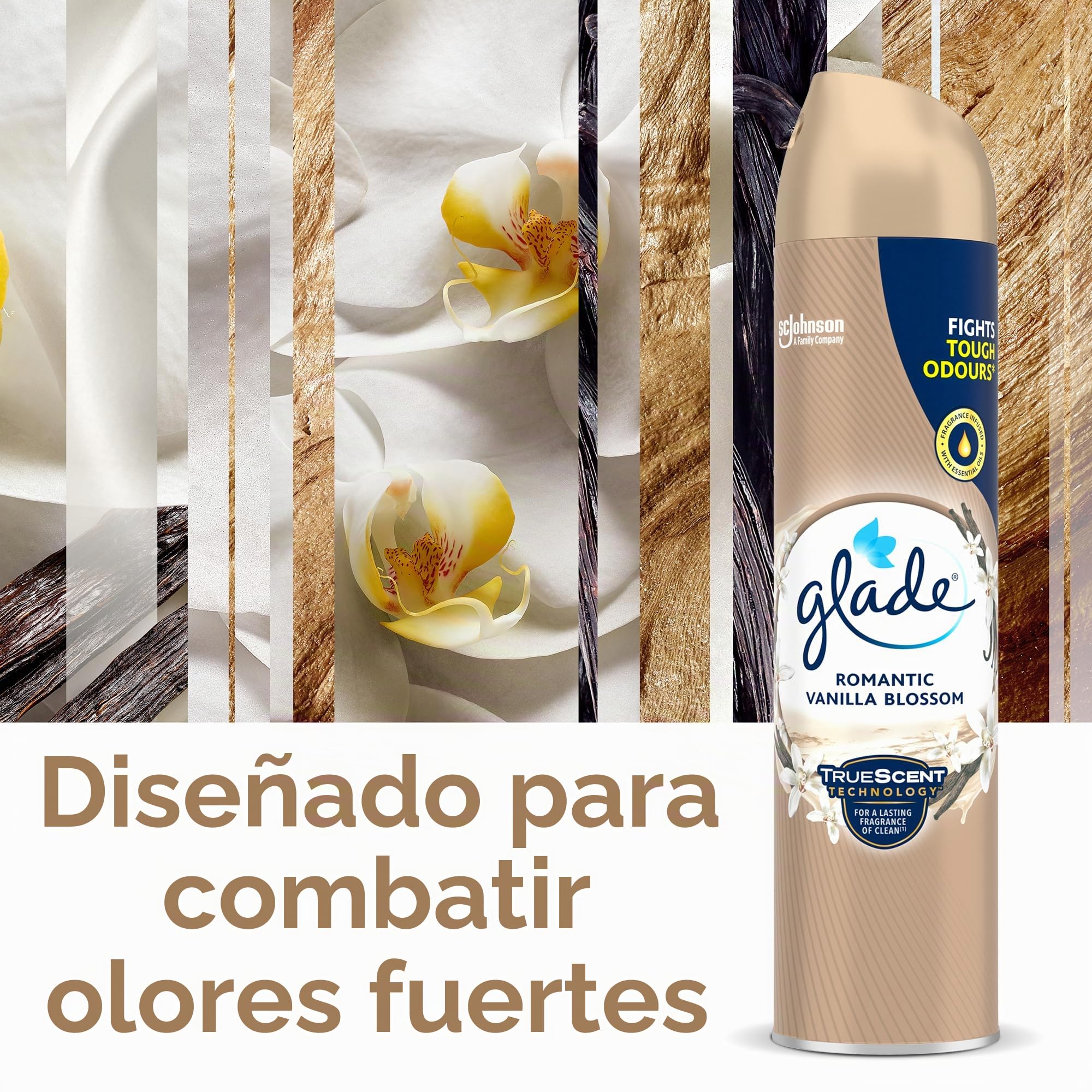 Glade ambientador Spray, vainilla, pack de 6