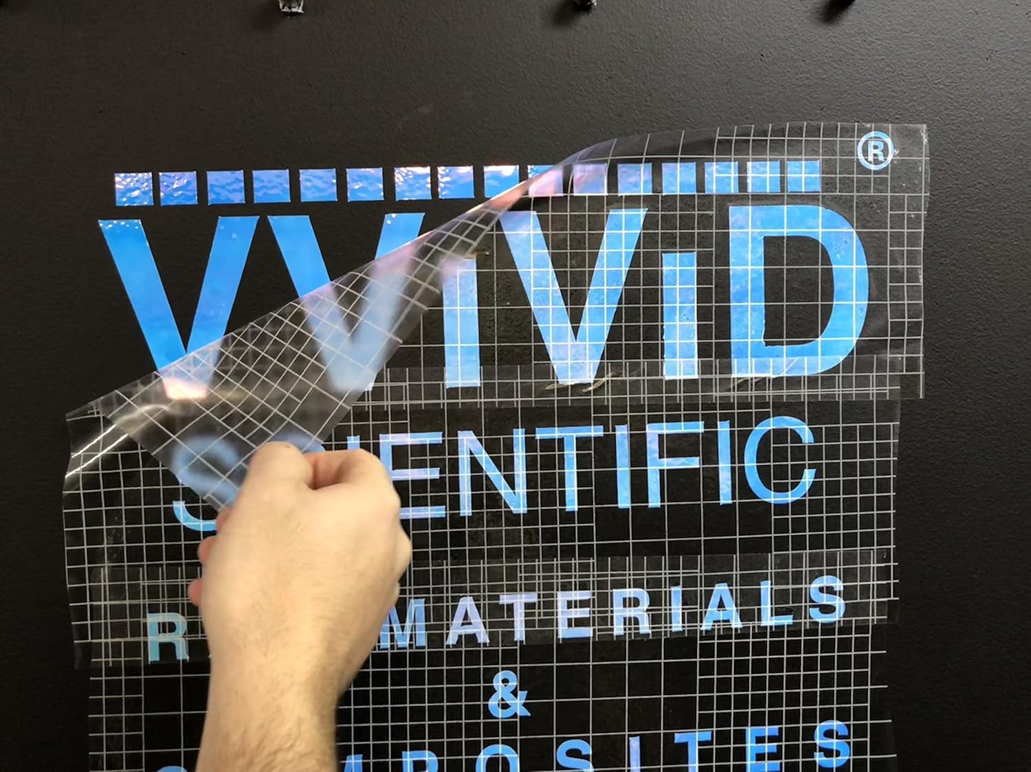 VViViD High Gloss Clear Vinyl Transfer Paper Self-Adhesive Roll W/Grid Backing 12 Inches x 10 Feet 3 Mil