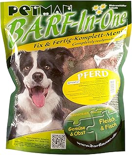 petman Barf-in-One Horse, 8 x 750g Bags, Frozen Food, Healthy, Natural Nutrition for Dogs, Dog Food, Barf, B.A.R.F. product image