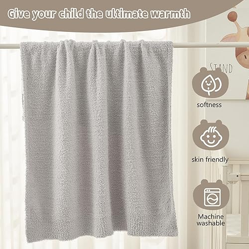 Vista 131 de CYMULA Manta de punto para sofá, color gris oscuro, súper suave, ligera, esponjosa, acogedora, para sofá cama, 50 x 60 pulgadas