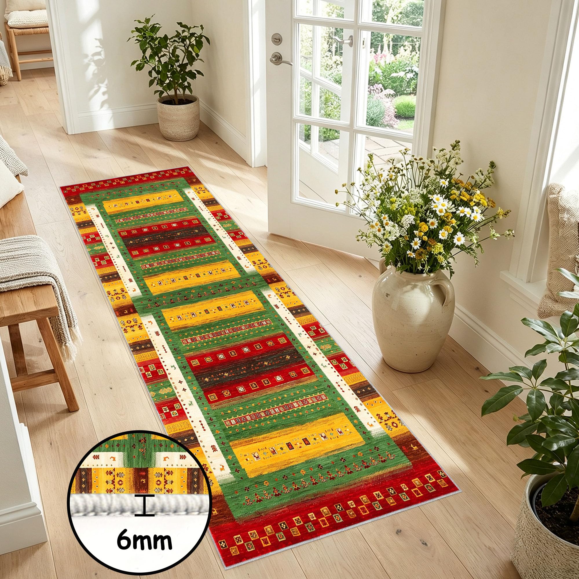 Tapis Couloir Antidérapant Long Rug 100 x 300 cm