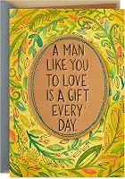Hallmark Cartão de aniversário para marido ou namorado (um presente todos os dias)