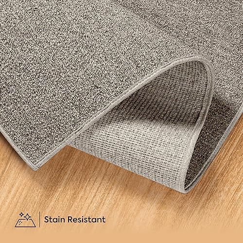 Miniatura 9 de Furnish my Place Alfombra moderna de color sólido comercial para interiores y exteriores, color azul petróleo, de 8 x 10 pies, apta para mascotas y