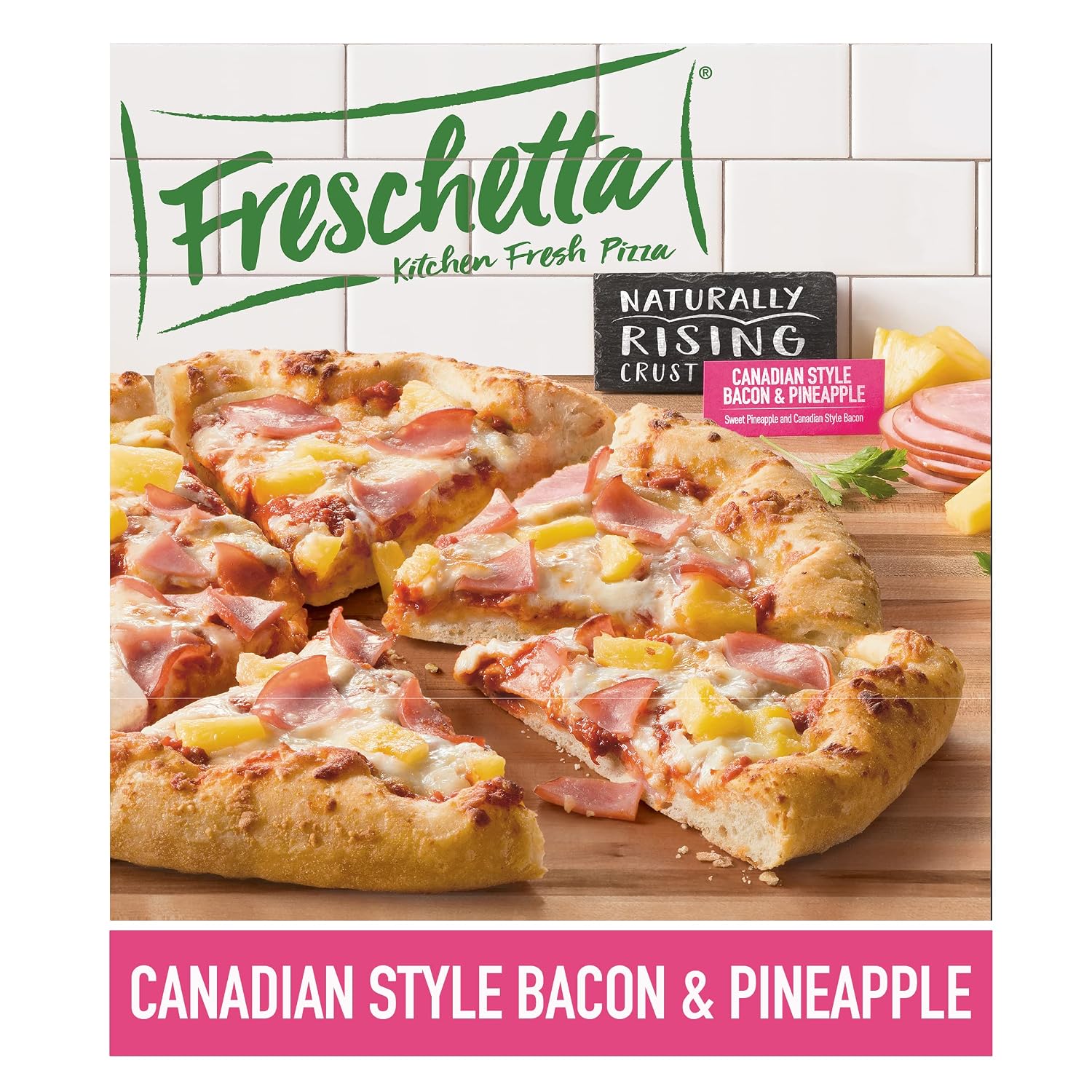 Freschetta, Canadian Bacon & Pineapple Naturally Rising Crust Pizza 27.51 oz ( Frozen)