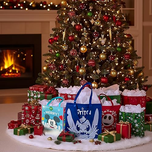 Miniatura 4 de Legacy Licensing Partners Disney's Princesses Snow White, Ariel y Jasmine Christmas - Bolsa grande reutilizable, Multi, Regular