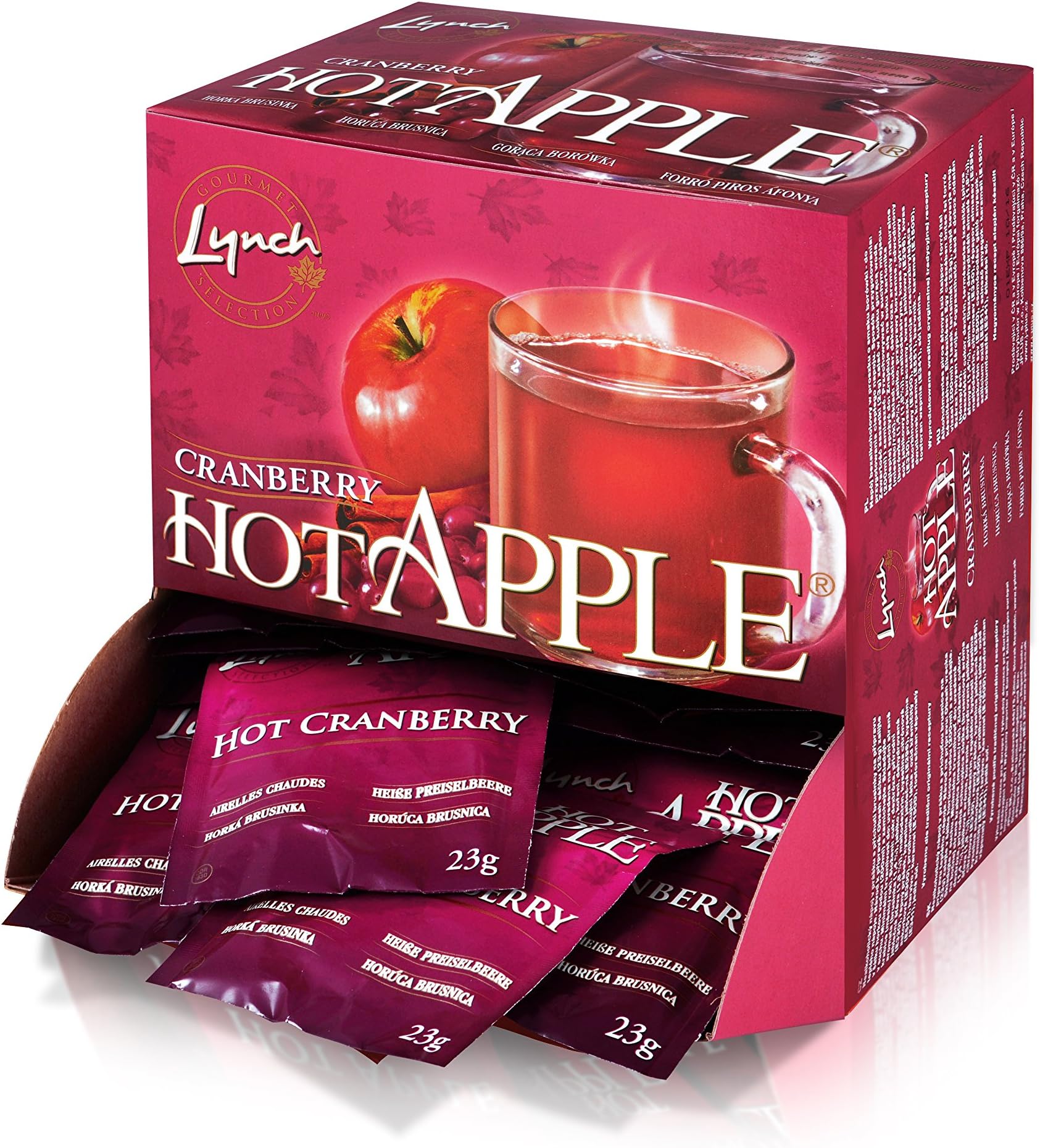 Lynch Hot Apple Cranberry Cider Drink 50x23g - 50 Single Serve Cups