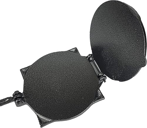 Miniatura 6 de Máquina de prensa de tortilla negra, tortilladora de hierro fundido, 7.5"