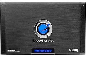 Planet Audio Anarchy Series AC2000.2 Car Audio Amplifier | 2000W 2-Channel High Output