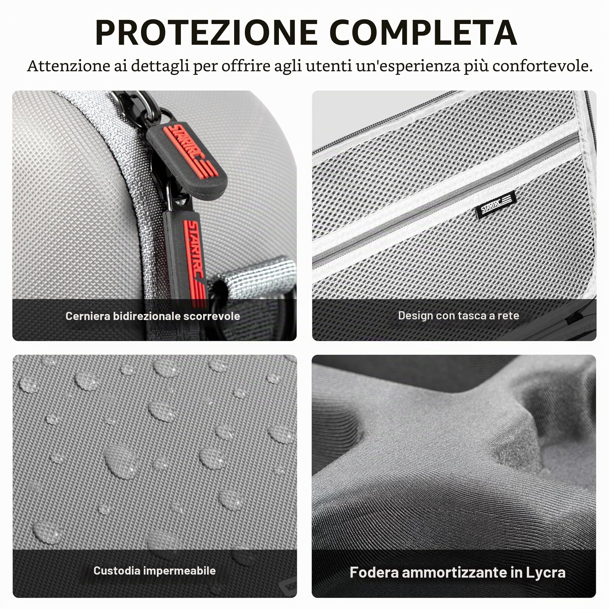 STARTRC Drone Neo RC-N3 Custodia, borsa protettiva portatile in PU per DJI Neo Fly More Combo Accessories, compatibile per DJI Neo 3 x batteria(Non compatibile con NEO2)
