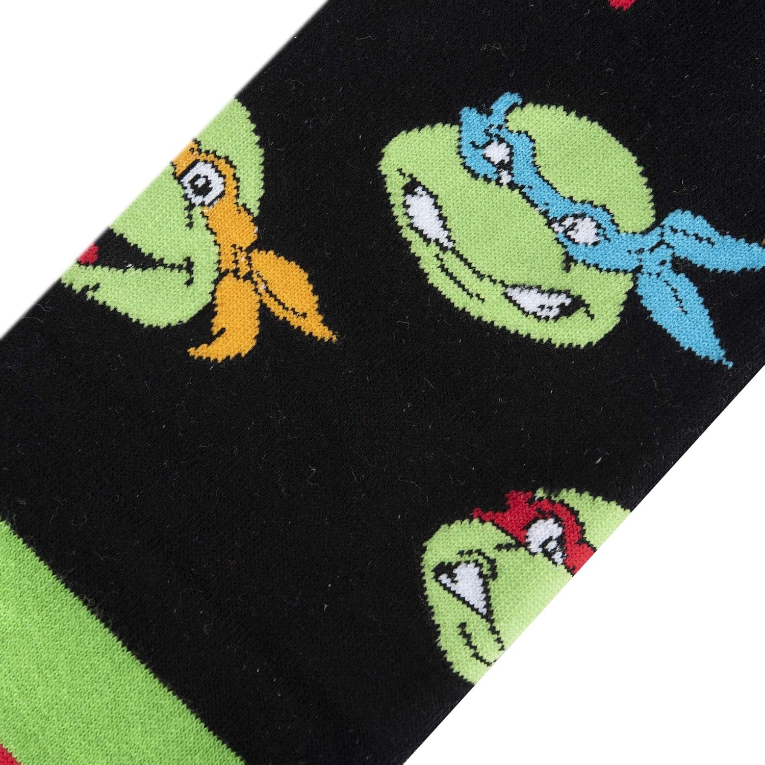 Odd Sox, Ninja Turtles, TMNT Leo Raphe Donnie Mickey, Funny Crew Socks, Fun 80s - Image 4