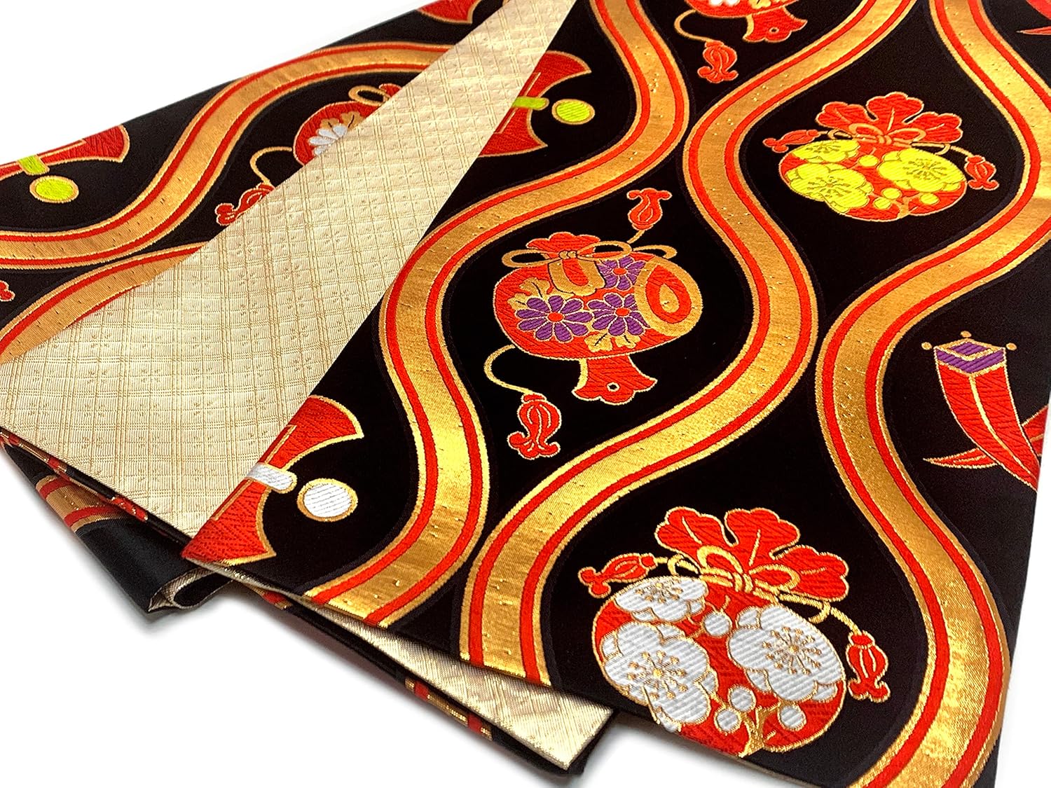 Muromachi-st.] 袋帯(正絹)七五三 十三参りに 子供・ジュニア用 日本製