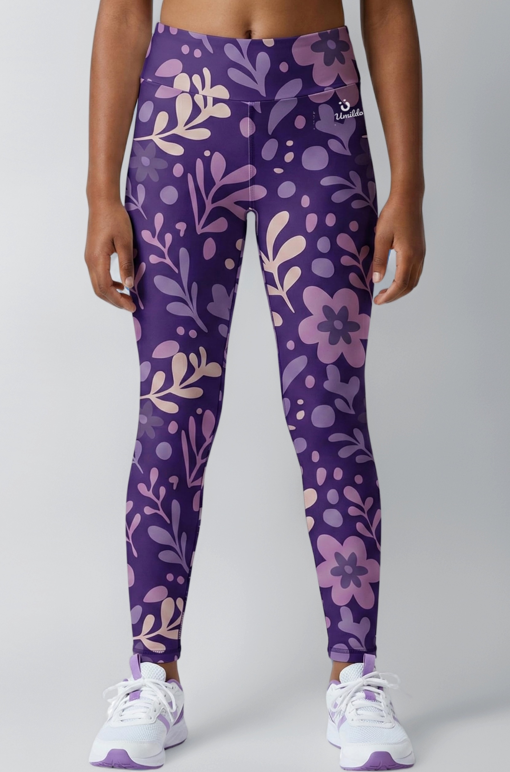 Girls Printed Sports Leggings – Stretchable & Comfortable Activewear for Gym, Yoga, Running & Everyday Wear | Trendy, High-Waist Leggings for Girls (4 to 14 Years)