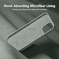 Vista 7 de GONEZ Funda magnética para iPhone 12 / 12 Pro, compatible con MagSafe, [protector de pantalla + protector de lente de cámara], funda protectora