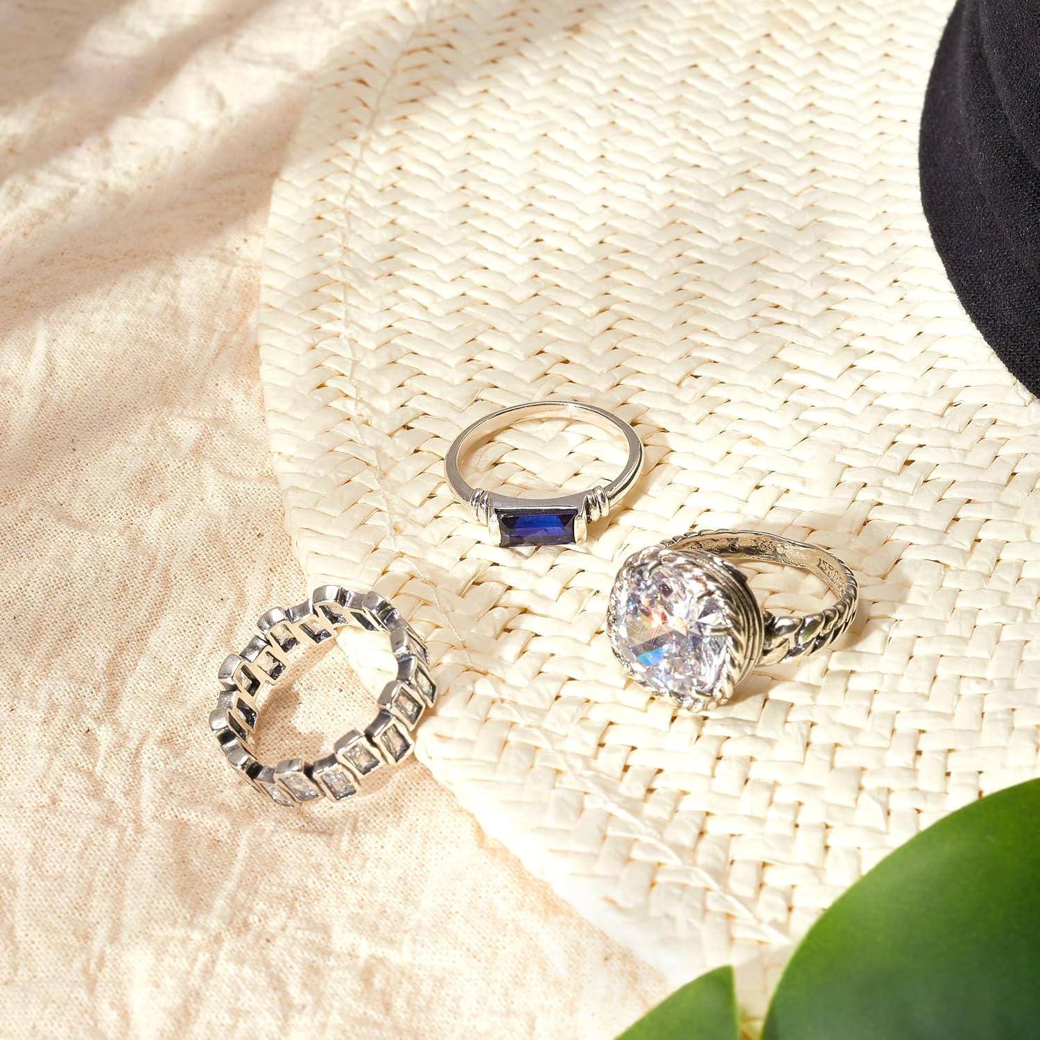 Silpada 'the Little Things' Cubic Zirconia Ring in Sterling Silver