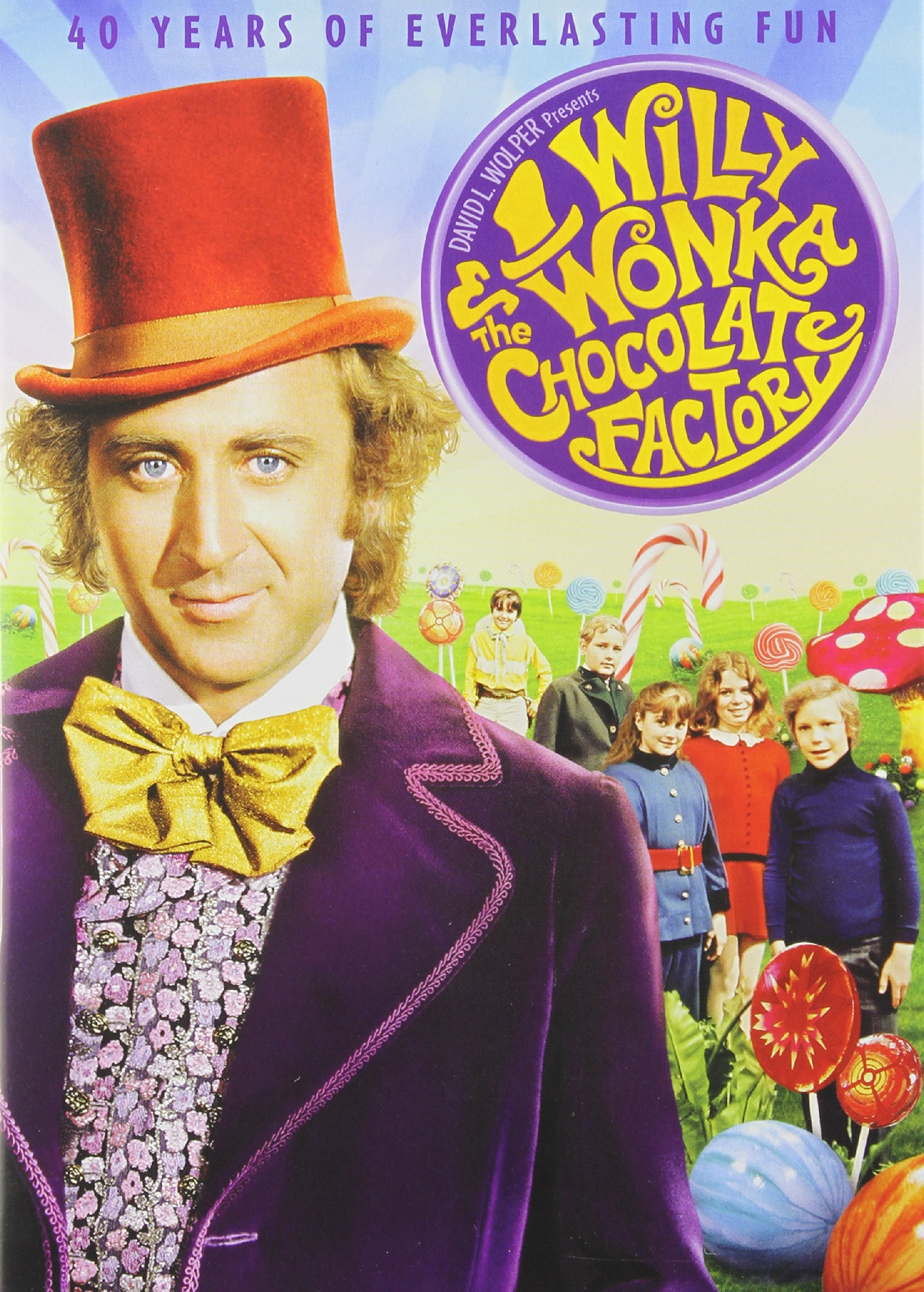 Willy Wonka and the Chocolate Factory DVD para revivir la nostalgia del billete dorado