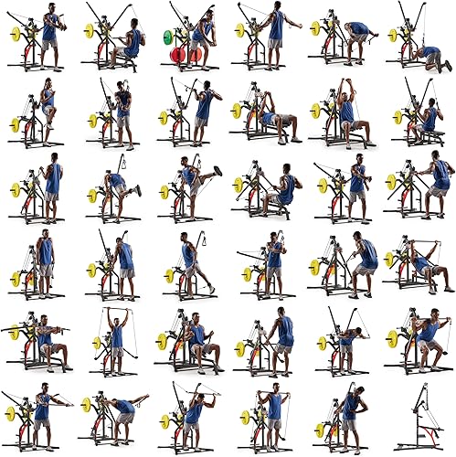 Miniatura 8 de Sunny Health & Fitness Multifunctional Strength Training Home Gym  Complete Workout Equipment with Training Attachments, Optional Squat Stand, Power