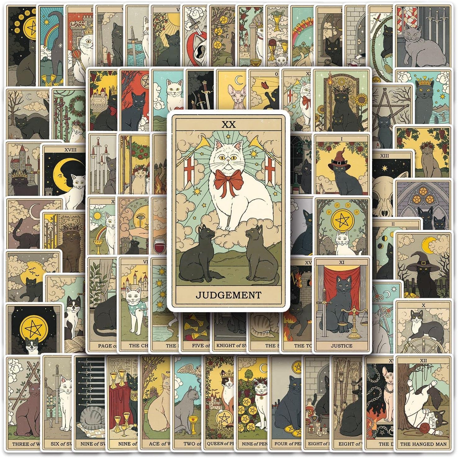 See full amazon price history chart for NEOUTH 78 Pieces Mysterious Tarot Stickers for Kids Teens Adults Tarot Myth Magic Astrology Divination Vintage Cat Sticker for Laptop Water Bottle Helmet Aesthetic Fortune Vinyl Sticker NEOUTH 78 Pieces Mysterious Tarot Stickers for Kids Teens Adults Tarot Myth Magic Astrology Divination Vintage Cat Sticker for Laptop Water Bottle Helmet Aesthetic Fortune Vinyl Sticker (B0CNWCJD9K) Amazon Price History, Amazon Price Tracker