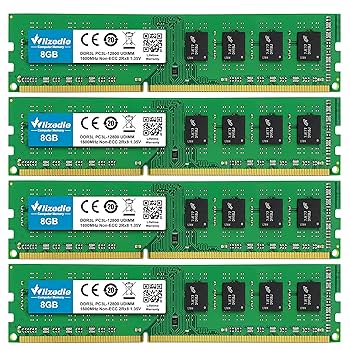 DDR3-1600 32GB(8GB×4) ECC Unbuffered メモリ NEMIX RAM 32GB (4X8GB) DDR3 1600MHZ PC3-12800 2Rx8 1.35V 240