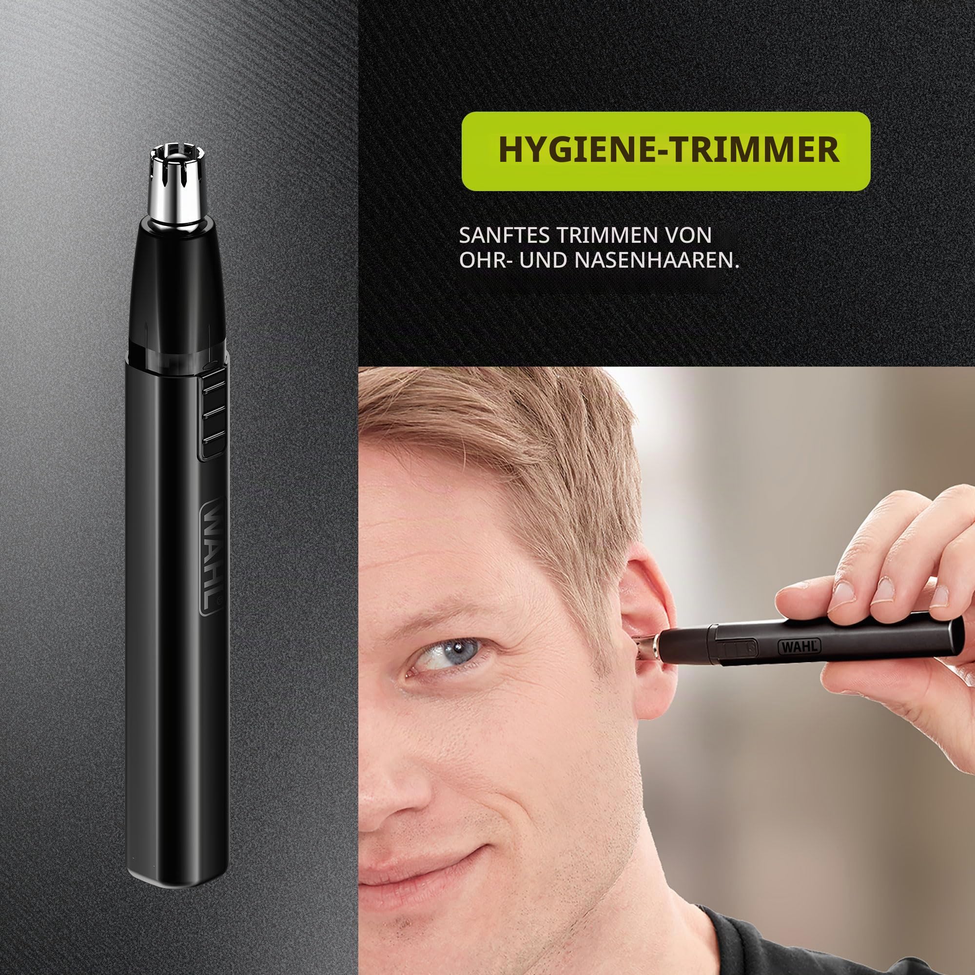 WAHL Rapid Clip, Haarschneidemaschinen für Männer, USB-aufladbar, Ohr-/Nasenhaarentfernung, Verstellhebel, Komplette Haarschnitte zu Hause, Lithium-Ionen-Akku, ergonomischer Griff