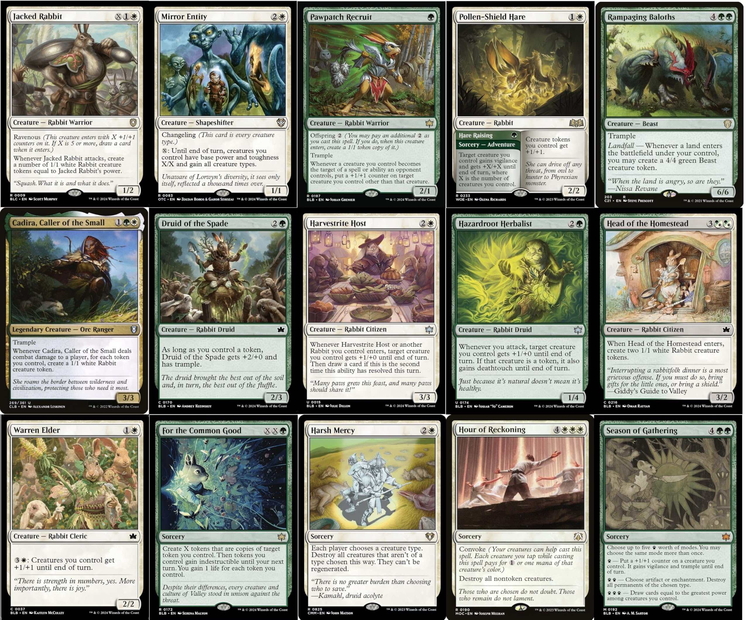 Amazon.com: Elite Commander Rabbit Deck - Baylen, The Haymaker - Naya Green  Red White - EDH cEDH - 100 Card - Custom MTG Deck