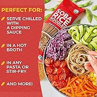 Vista 5 de Lotus Foods Fideos de arroz orgánico de soba – Fideos de arroz orgánicos, fideos asiáticos, fideos de arroz sin gluten, arroz integral y harina