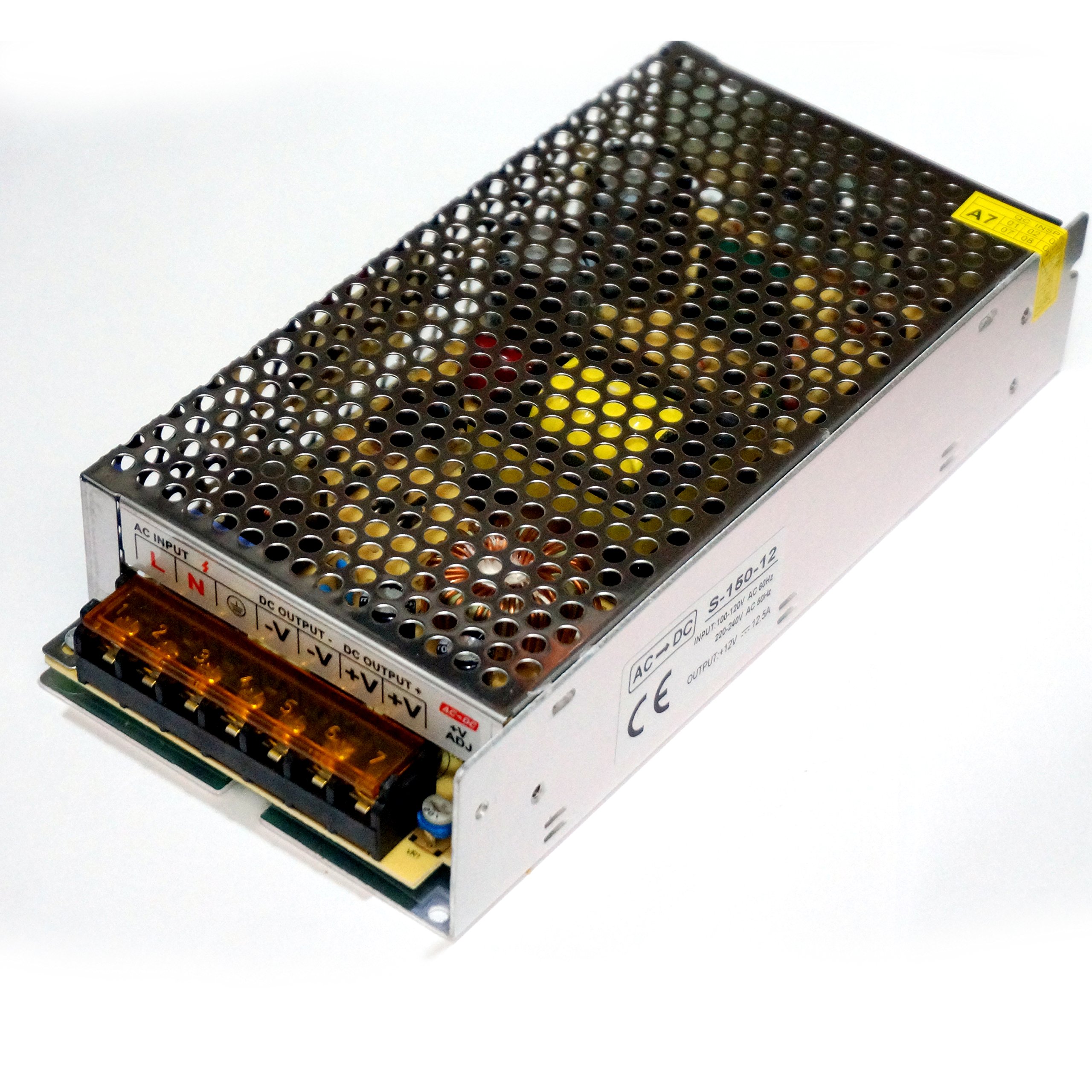 12V 150W, DC Universal Regulated Switching Power Supply, 110/220V AC to DC 12 Volt LED Driver, Converter, Transformer for LED Strip Light, CCTV, Computer Project, 3D Printer
