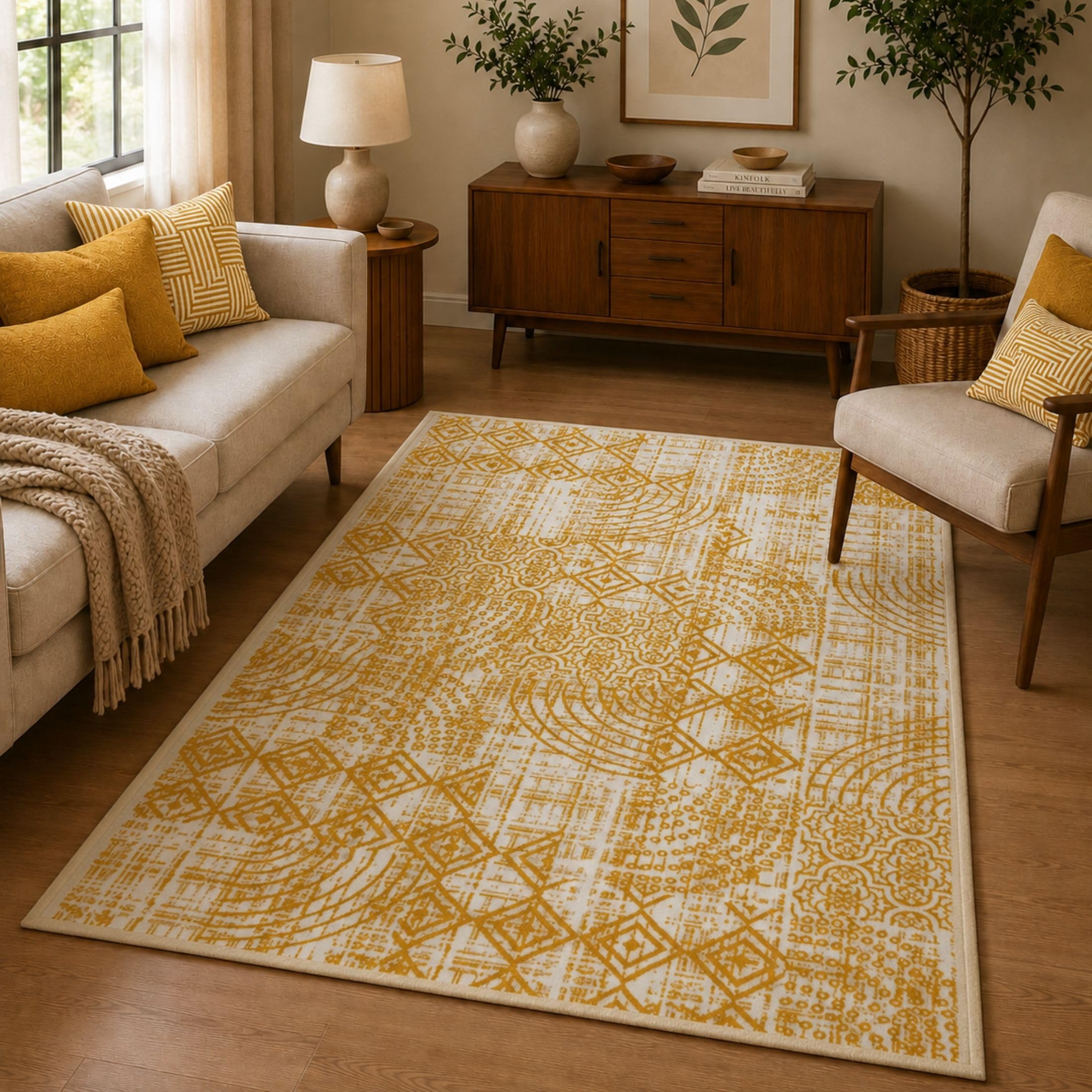 Vintage Digital Print Carpet - Soft Microfiber Rug -15 Vintage Digital Print Carpet - Soft Microfiber Rug -15