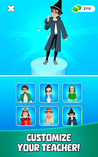 Teacher: School Sim – School game with lessons, quizzes, homework, class management, students, discipline, skins, and fun challenges – vue 6