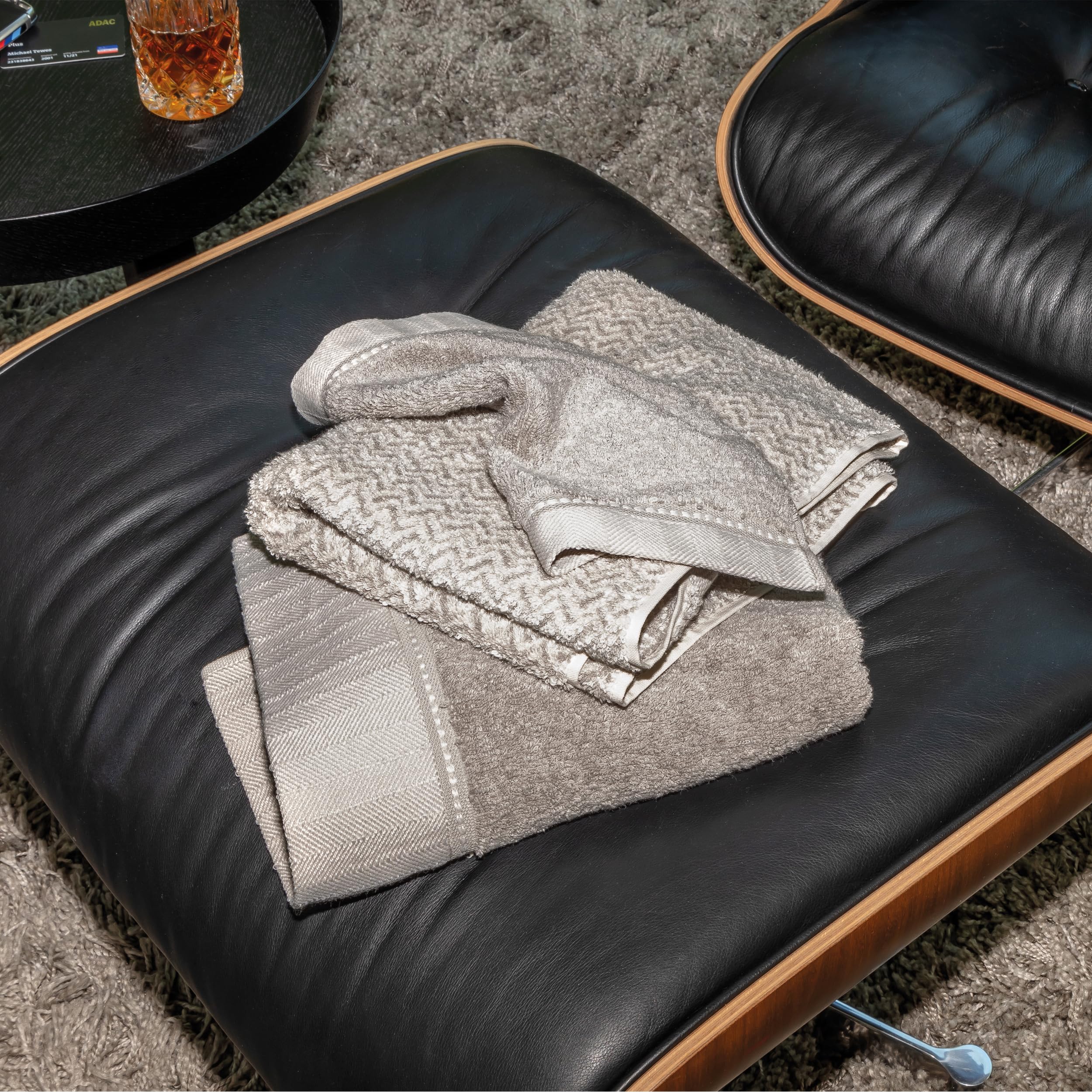 Möve Brooklyn Uni – Toalla (30 x 30, Black