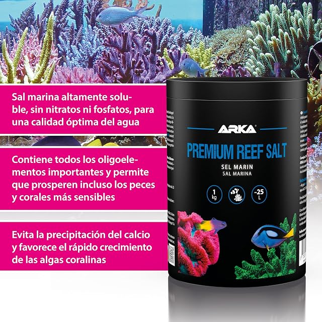 Foto 4 de 7 de Sal Marina Arrecife Acuario 1 kg - Sintética para Corales