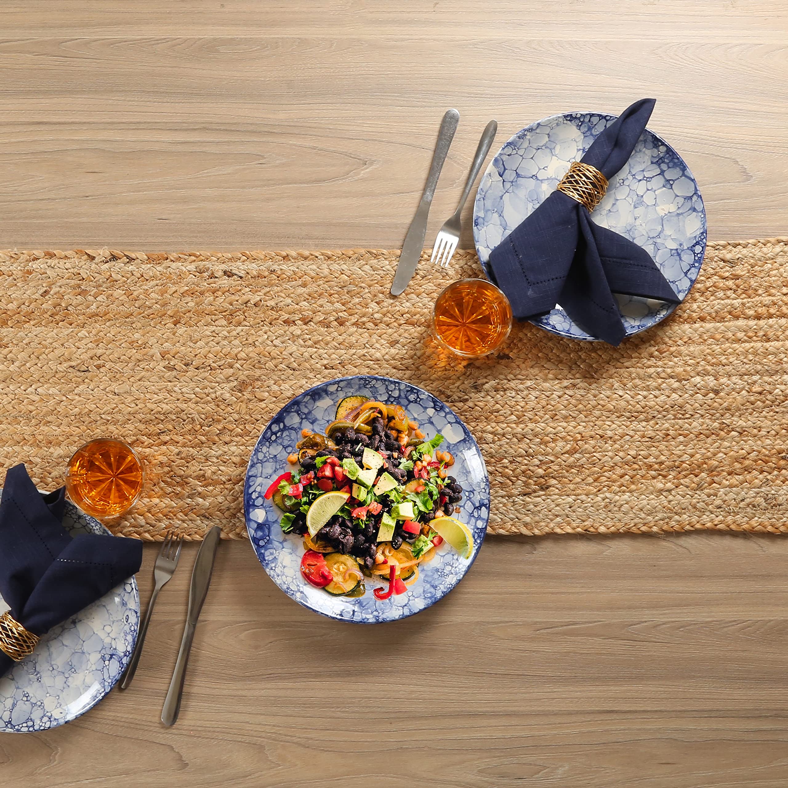 Amazon｜Lightnpro リバーシブルジュート編みテーブルランナー – 環境