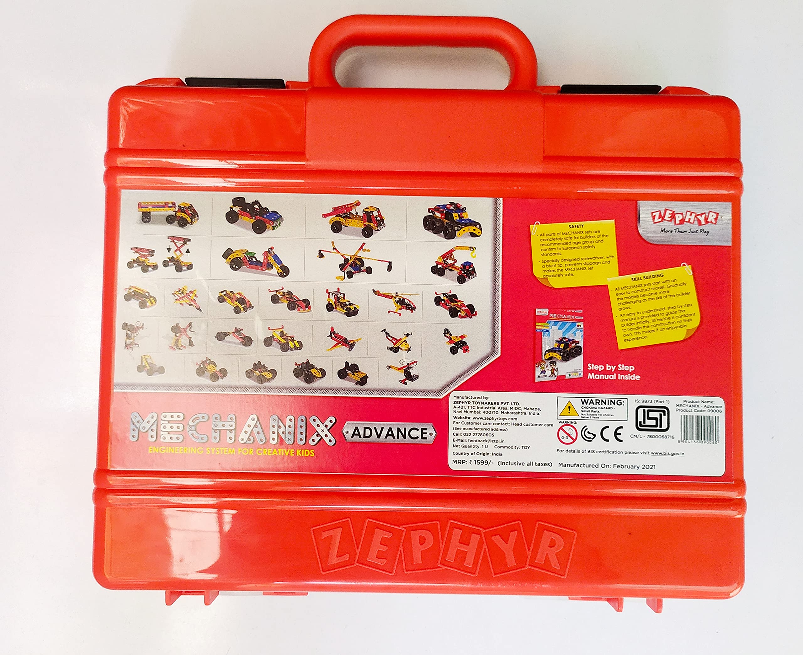 MECHANIX Metal, Plastic, And Rubber Mechanix Advance Series, Multicolor, 7+ Years, 249 Pieces - Image 8 thumbnail