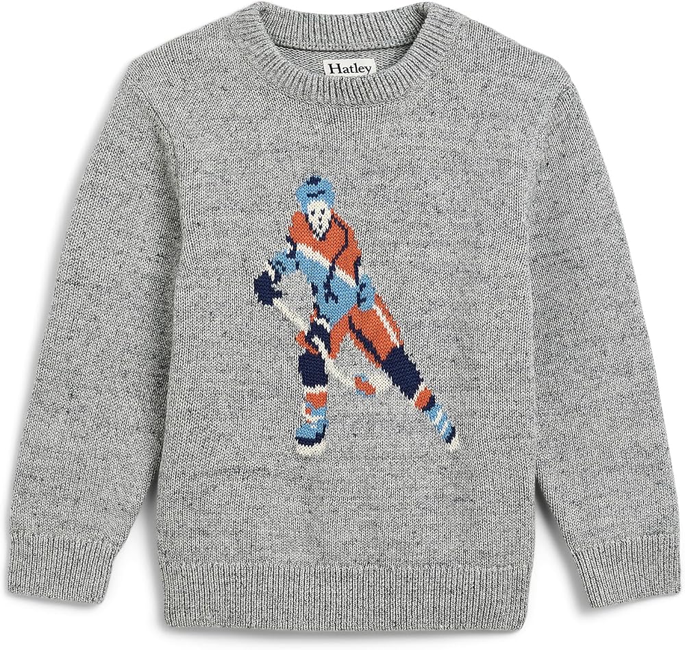 Hatley Boys' Hockey Crew Neck Sweater (Toddler/Little Kid/Big Kid) — 사진 1